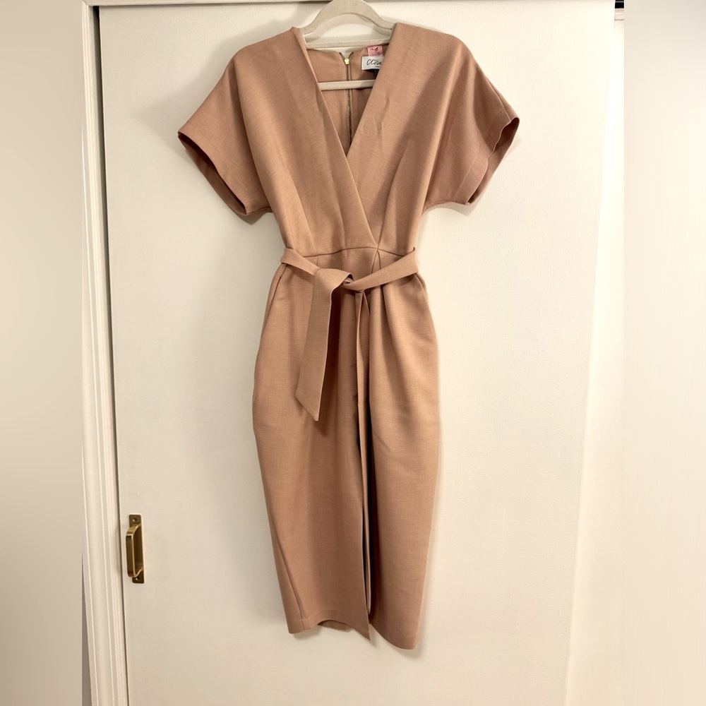 ASOS Closet London Wrap Tie Midi Dress
